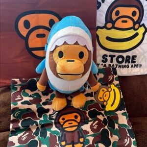 BAPE Blue Baby Milo Plush Mobile Bag